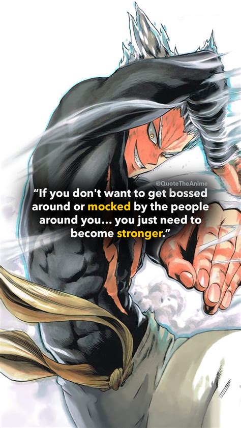 7+ Powerful Garou Quotes - One Punch Man (HQ Images) | QTA | One punch man, One punch, One punch ...