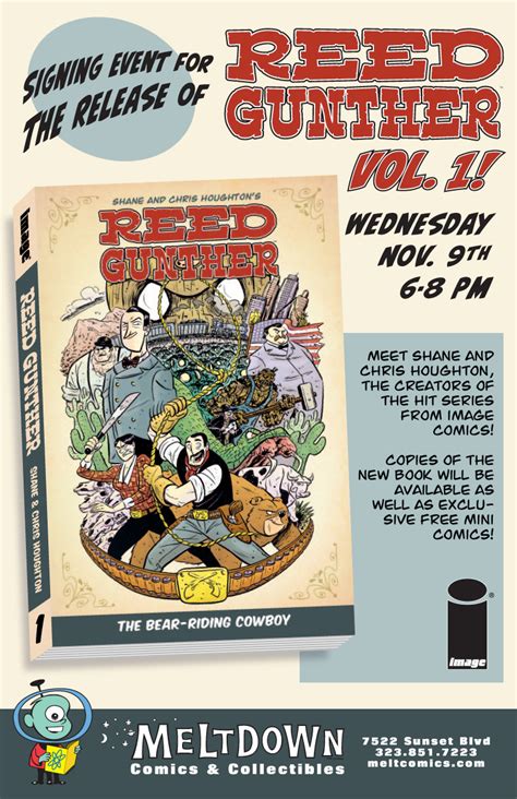 Reed Gunther » Archive » VOL.1 Release Party at Meltdown Comics!