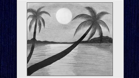 Landscape Drawing Easy, Pencil Drawing Tutorial, Nature Drawing with Pencil, Village Scenery ...