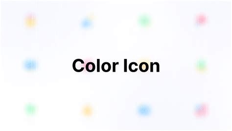 Color icons | Figma