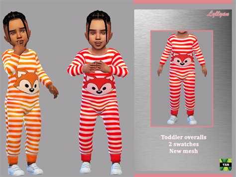 Sims 4 Toddler Overalls Cc