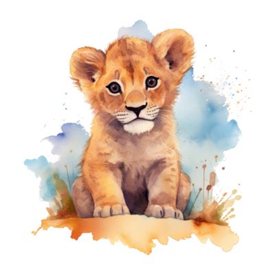 Watercolor Lion PNGs for Free Download