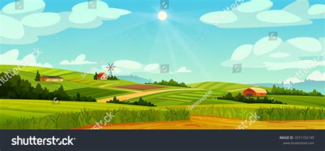 6,683 Meadow Illustration Road Farm Images, Stock Photos & Vectors | Shutterstock