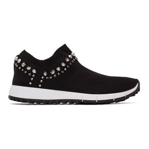 Jimmy Choo Black Studded Verona Sneakers Jimmy Choo