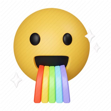 Rainbow, emoji, emoticon, expression, face, avatar, feeling icon - Download on Iconfinder