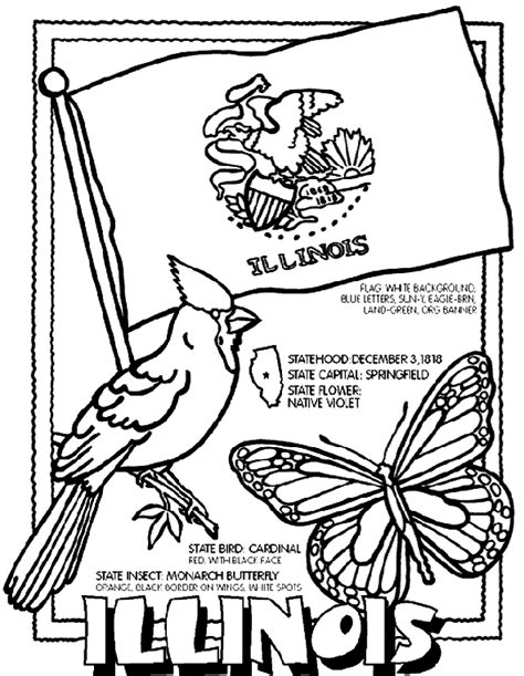 Illinois Coloring Page | crayola.com