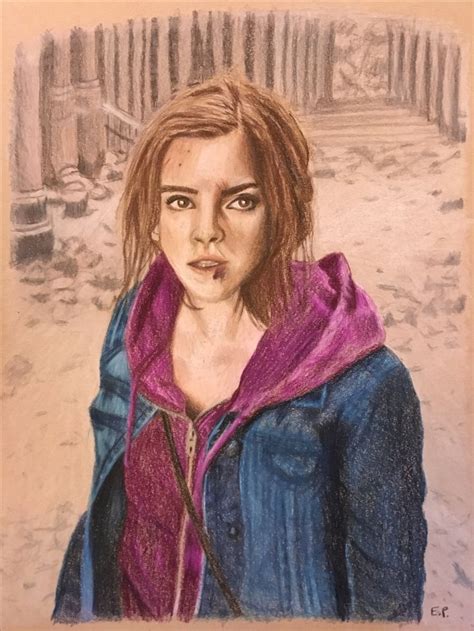 Hermione Granger prismacolor pencil drawing. Potter Art, Harry Potter, Pencil Drawings, Art ...