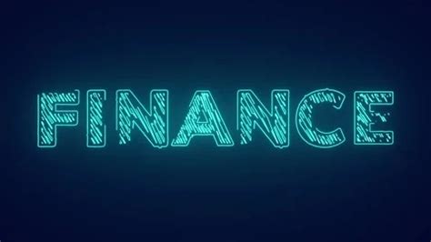 Finance futuristic text typography anima... | Stock Video | Pond5