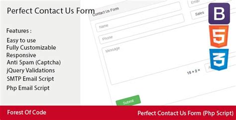 Perfect Contact Us Form | Scriptzhub