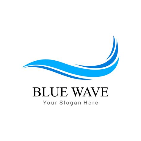 blue wave logo 11395761 Vector Art at Vecteezy