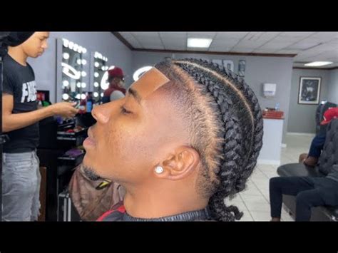 Taper fade with braids ‼️ - YouTube