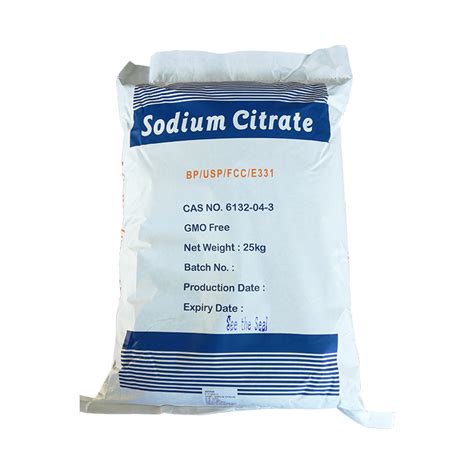 Sodium Citrate - Aurora Industry Co.,Ltd. (AUCO)