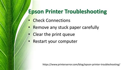 PPT - Epson Printer Troubleshooting: Simple Tips PowerPoint Presentation - ID:12794025