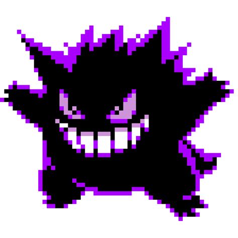 Pixilart - Gengar (Pokemon Yellow Sprite) by VessReal