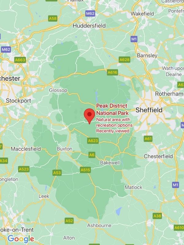 Map Of Derbyshire Peak District - Sjsu Spring 2024