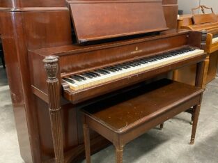 Steinway Upright Piano Satin Mahogany