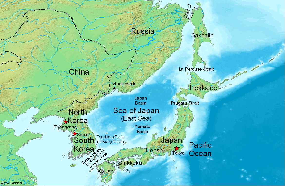 map of japan and south korea Japan Korea Disputes Wikipedia map of japan and south korea