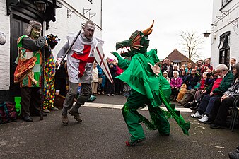 St George and the Dragon fight