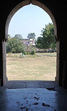 Wheelchair as seen from the monument arc