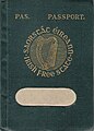 Irish Free State passport (1927) (holder's name removed)