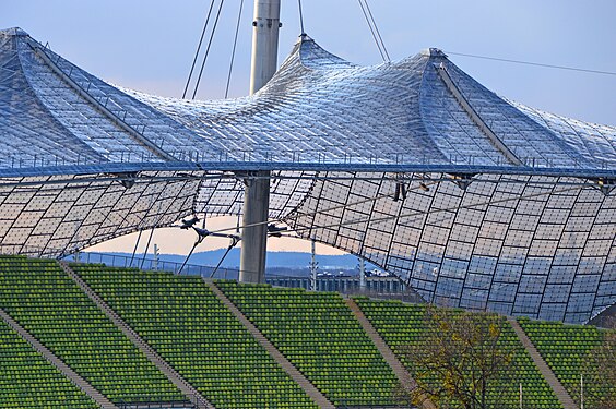 Lightweight roof construction Olympiastadion Munich