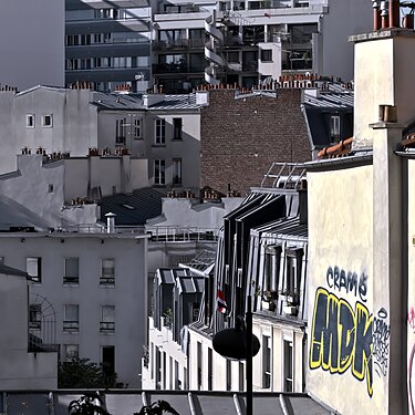 Roofs of Belleville, Paris