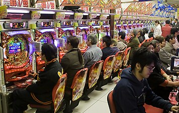 Pachinko parlour in Tokyo