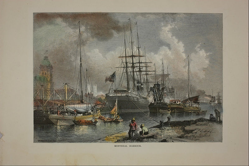 File:George Munro Grant - Old Port of Montréal etching - Dessin du Vieux-Port de Montréal - Google Art Project.jpg