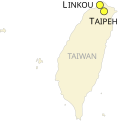 Austragungsorte der WM in Taiwan 2004 (svg-Version)