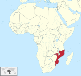 Map of Mozambique