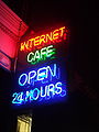 Neon Internet Cafe open 24 hours