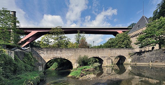 Two bridges in Luxembourg City