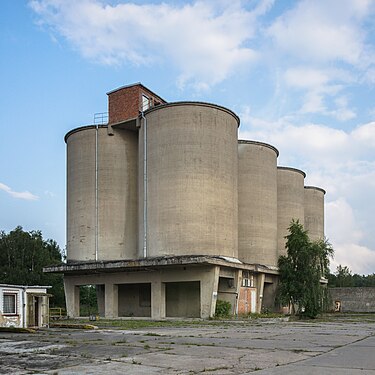 Concrete silos near Ludwigslust/Germany.