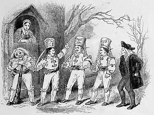 A mumming play in England 1852