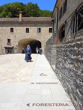 Percorsi per sedie a rotelle al Santuario della Verna