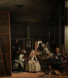 The family of Felipe IV (Las Meninas) label QS:Les,"La familia de Felipe IV (Las Meninas)" label QS:Lpl,"Rodzina Filipa IV (Dwórki)" label QS:Len,"The family of Felipe IV (Las Meninas)" 1656, Madrid, Museo del Prado