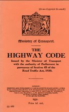 UK Highway Code 1931