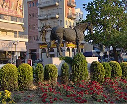 A horse statue