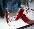 Converse high fashion (red and peaked)