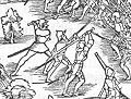 1548 depiction of a Zweihänder used against pikes in the Battle of Kappel.