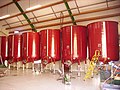 Vinification du « Sancerre » : cuves de fermentation alcoolique en matériau composite