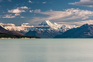 Aoraki/Mount Cook over Lake Pukaki