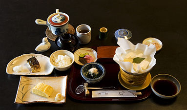   Breakfast at Tamahan ryokan, Kyoto