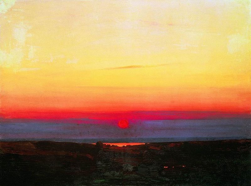 File:Kuindzhi Sunset in Steppe at the Seashore 1898 1908.jpg