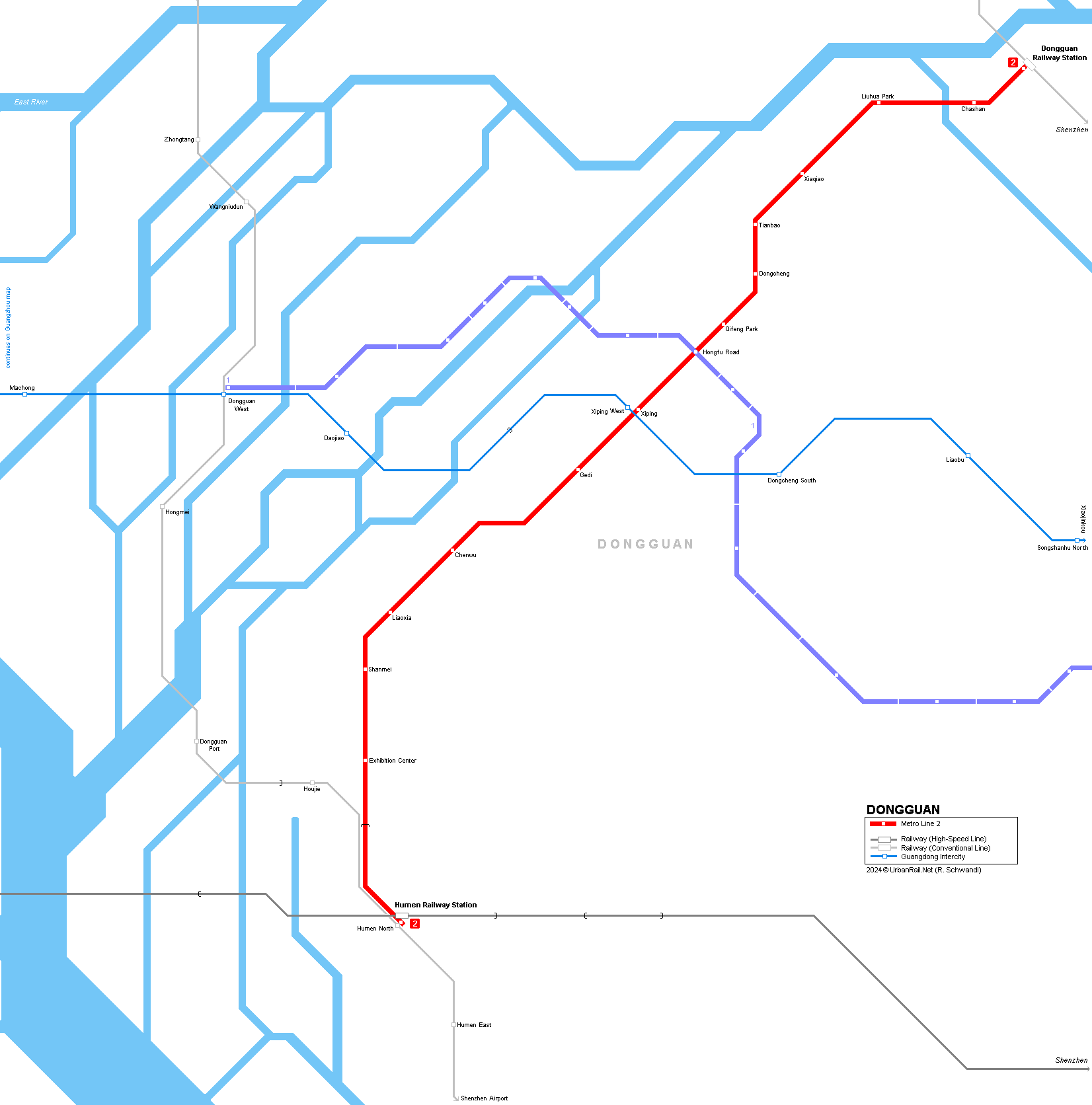 Dongguan metro map