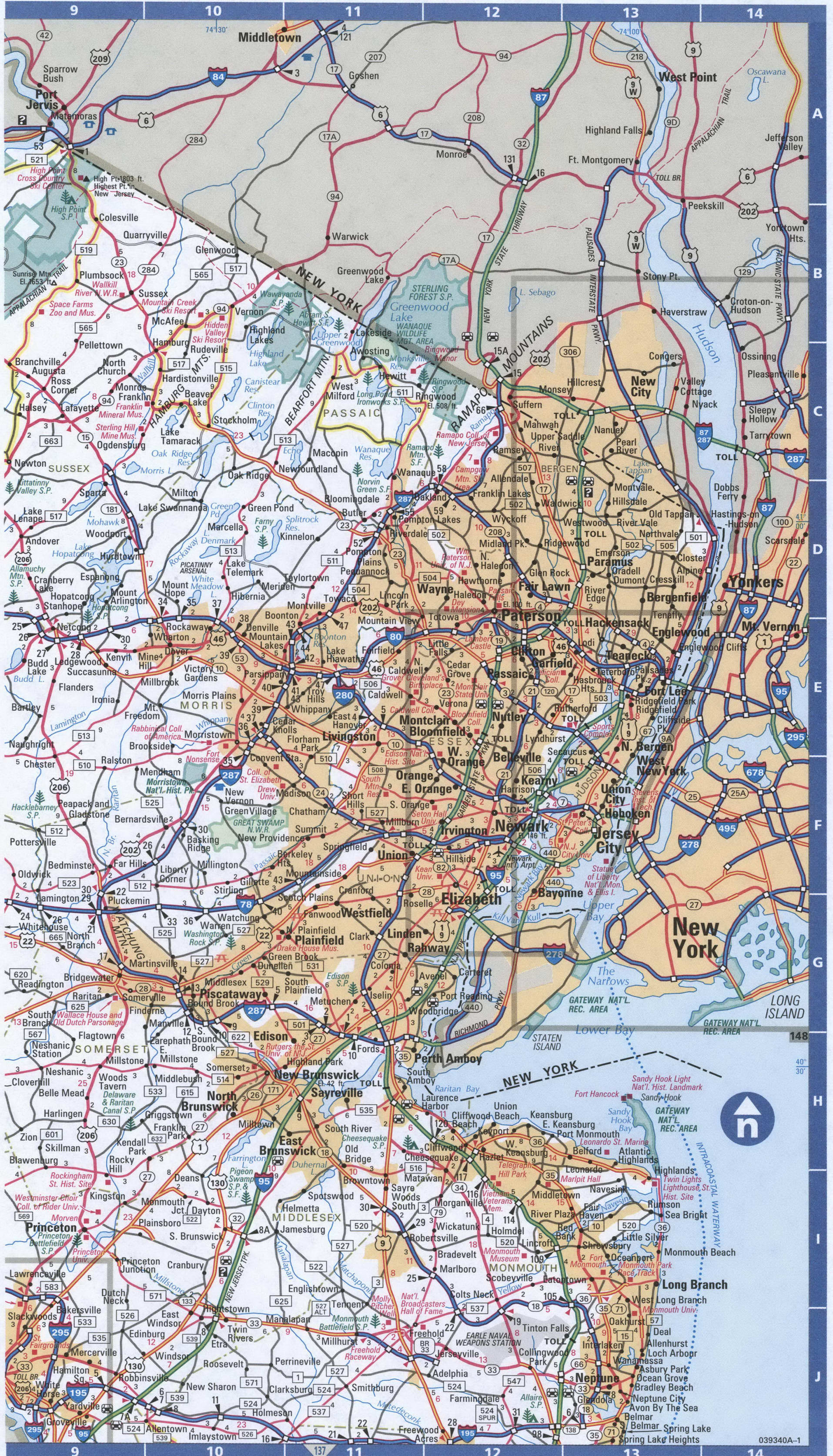 Printable Nj Map