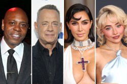 Dave Chappelle, Tom Hanks, Kim Kardashian, Sabrina Carpenter