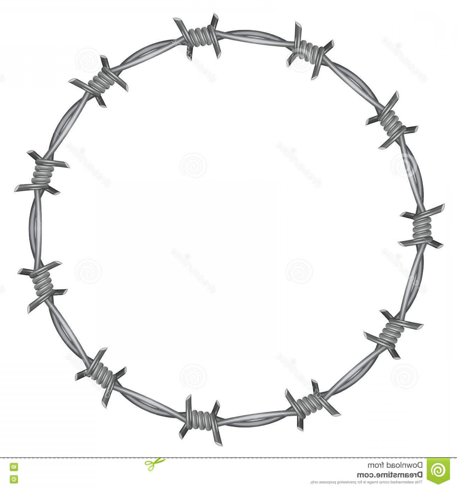 Barb Wire Circle SVG