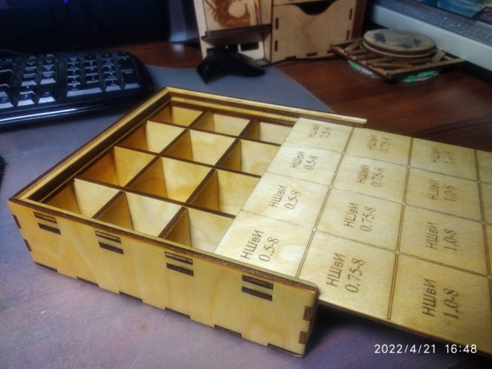 Laser Cut Storage Box For Small Items Free DXF File for Free Download ...