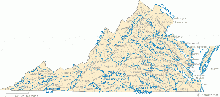 Map Of Virginia